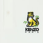 Boys Ivory Tiger Logo Polo Shirt, 1, hi-res